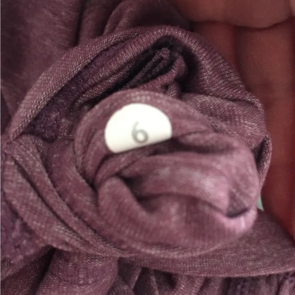 LULULEMON ATHLETICA Heathered Plum DASH TANK II Top size 6 SMALL - Picture 6 of 6